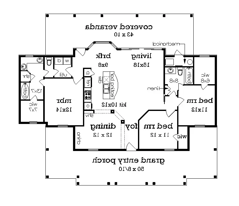 Floor plan with 3rd bedroom (included)